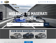 Tablet Screenshot of maseratioftampa.com